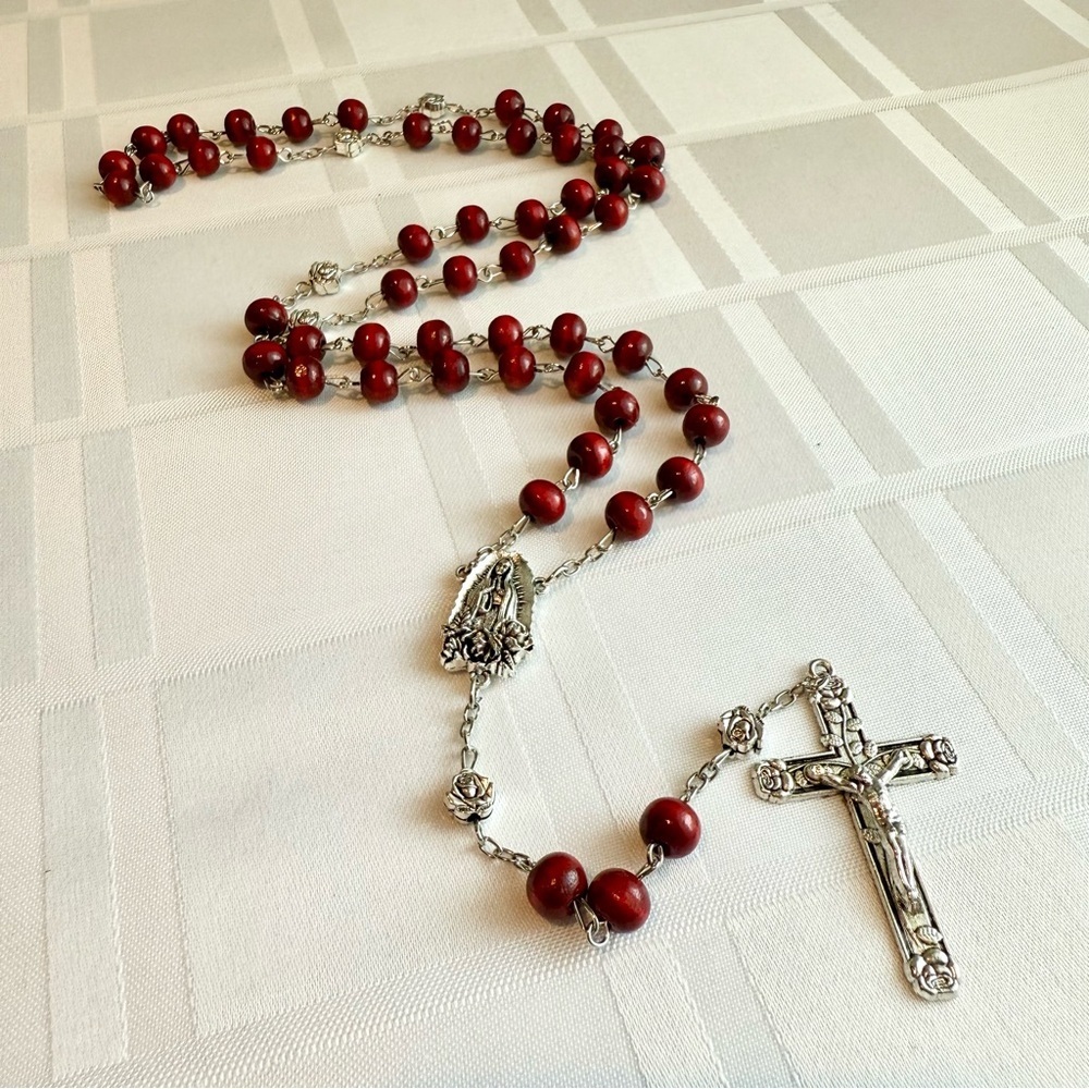 Red Our Lady of Guadalupe Prayer Rosary